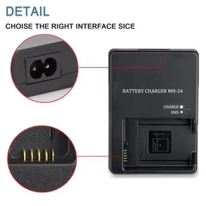 Ladegerät für Akku MH-24 für P7000 D5100 D5200 D5300 D3200`,.;'/ D3100 D6T7 - Bild 1 von 14
