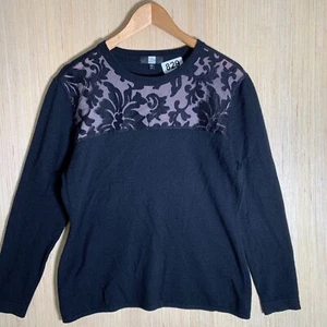 Camisa Saks Fifth Avenue Adulto Talla Extra Grande Negra Manga Larga Para Mujer Floral - Imagen 1 de 11