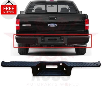 Fits 2004-2008 Ford F-150 Ford Rear Bumper Face Bar Step Pad Molding Trim Black Foto 1 de 4