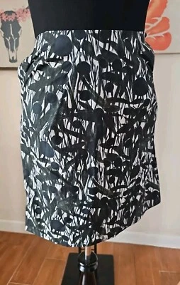 MARNI Women's Gray White Printed Straight Pencil Skirt Made in Italy size 42 - Image 1 of 4
