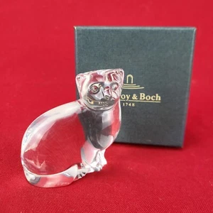 Estatuilla Villeroy & Boch Cristal Transparente Gato Sentado Pisapapeles en Caja - Imagen 1 de 8