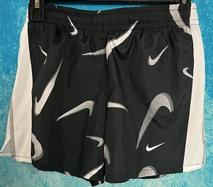 Nike Dri Fit Logo Print Running Shorts Size L NWT Girls - Picture 1 of 5