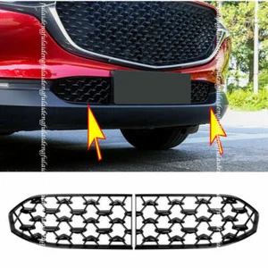 For Mazda CX-30 2020-2024 Glossy Black Front Bumper Lower Grille Cover Trim Mesh - Picture 1 of 7