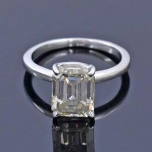 Anillo solitario de diamantes blancos VS1 naturales certificados de 5,25 quilates en plata 925 - Imagen 1 de 11