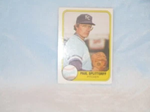 Paul Splittorff Kansas City Royals Pitcher, Fleer 1981 #30 - Picture 1 of 2
