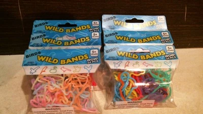 Wild Bands 20010 BIRDS Themed Rubber Bands,  6 PACKS PER ORDER FREE SHIPPING - Image 1 of 3