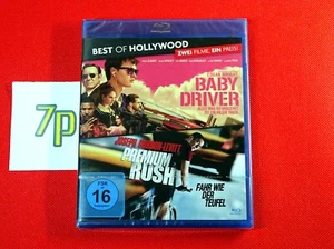 Baby Driver & Premium Rush BLU-RAY *NEW* English | Rare OOP | Best Of Hollywood - Picture 1 of 2