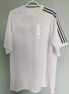 Adidas Y-3 mini White Tee Top 3 Stripes Y3 Women’s Tee Dress Sz Small IA1428 - Picture 1 of 21