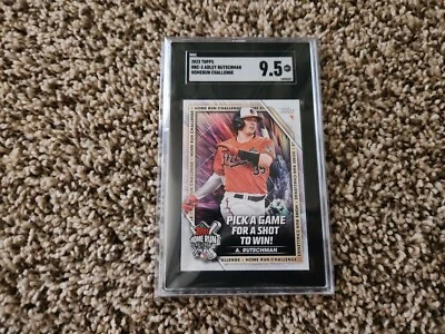 005: Adley Rutschman SGC 9.5 Mint Plus 2023 Topps Home Run Challenge, Orioles - Image 1 of 4