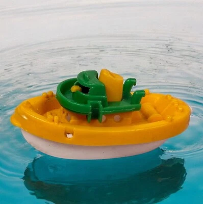 Vintage Yellow Bruder Boat 1980’s Made in West Germany 3/4” x 2” - Image 1 of 4