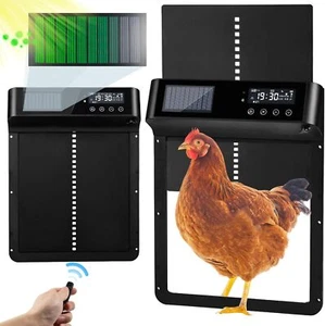 Automatische Hühnerstalltür Elektrische hühnerklappe mit Timer LCD Display IP65 - Bild 1 von 13