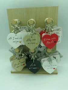 LLAVERO CORAZÓN - PALABRAS DE AMOR ( Llave ) - Modelo A Elegir, Madera - Bild 1 von 15