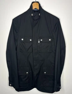 Polo Ralph Lauren Small 38 Black Blazer Jacket Cargo Military Coat RRL VtG Tweed - Picture 1 of 10