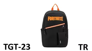 FORTNITE Fort+B125nite Kids' 18" Backpack-Black, Size 18" (H) x 12" (W) x 7" (D) - Picture 1 of 5