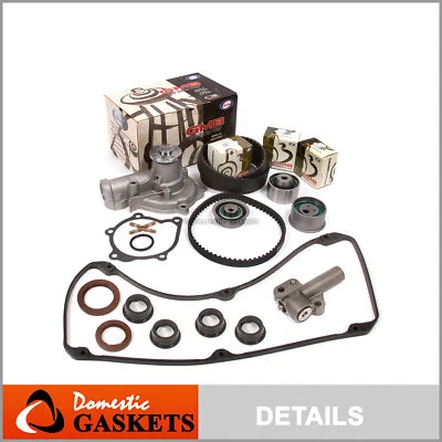 Kit de correa de distribución bomba de agua válvula cubierta junta apta 92-95 4G64 Mitsubishi 2.4 Foto 1 de 4