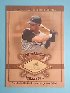 2001 Upper Deck SP Juego Edición Murciélago Pieza de la Reliquia de Acción Luis González ⚾ - Imagen 1 de 2