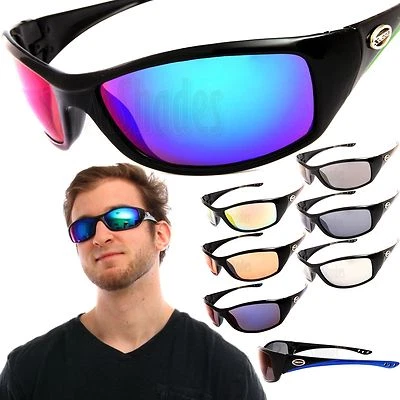 Gafas de sol envolventes X-Loop para hombre deportes ciclismo pesca golf gafas lentes espejadas Foto 1 de 3