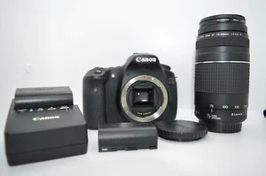 Canon EOS 60d 18Mp DSLR con lente 75-300 mm f4-5,6 y bolsa - Imagen 1 de 12