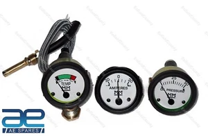 Minneapolis Moline Tractor Temperature Oil Pressure Ammeter Gauge Set S2u - Picture 1 of 2