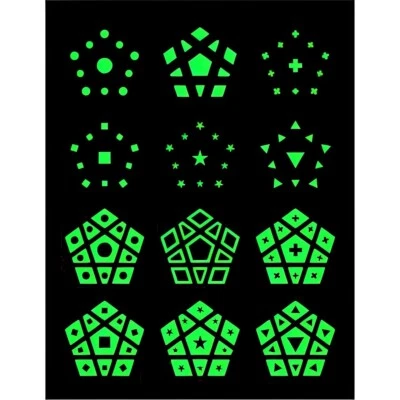 Pegatinas de repuesto para ti cubo de Rubiks MegaminX brilla verde Foto 1 de 4