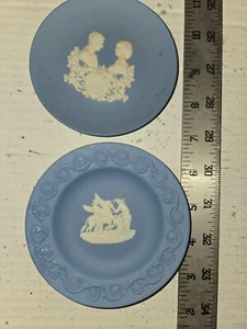 1981 Wedgwood Jasperware Royal birth Charles and Diana Souvenir Plate 1982 set - Picture 1 of 6