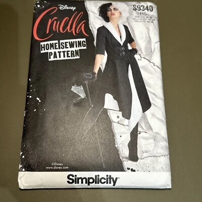 Disfraz Simplicity S9339 Disney Cruella patrón de costura faltas 14-22 sin cortar Foto 1 de 4