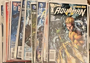 Aquaman Comic Book Lot (2011) #1,2,3,7,8,9,10,11,12,14,15 - High Grade - NM - Picture 1 of 2