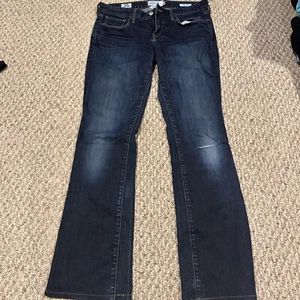 Lucky Brand Lolita Boot Cut Jeans Womens 6/28 Blue Denim Low Rise Distressed - Picture 1 of 6