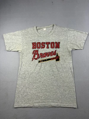 Camisa De Colección Boston Braves Adulto Talla Mediana Talla Pequeña Gris Béisbol EE. UU. 80s Foto 1 de 4