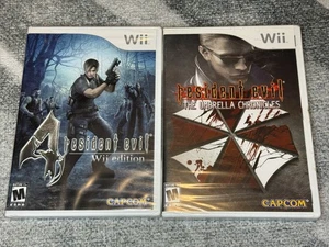 Resident Evil 4 & Umbrella Chronicles (Nintendo Wii, 2007) BRAND NEW SEALED LOT - Picture 1 of 4