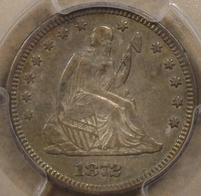1872 Seated Liberty Quarter 25c PCGS Certified XF40 - Image 1 of 4