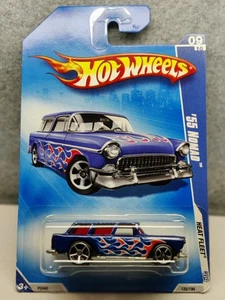 Hot Wheels 2009 Heat Fleet Series #9/10 - '55 NOMAD Blue Variation - NICE! - Picture 1 of 10