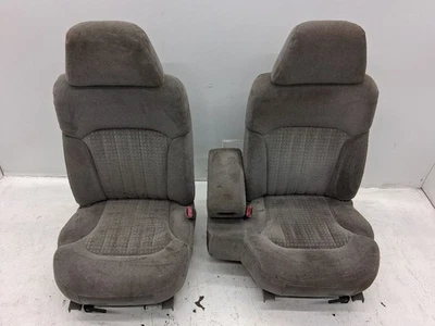 2001 S10 SET OF SEATS W/ CONSOLE BUCKET SEAT GRAY CLOTH MANUAL Foto 1 de 4