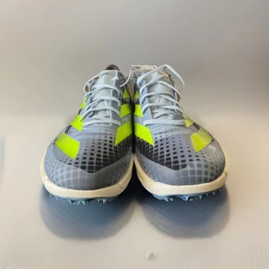 NUOVO Adidas Uomo 11.5 Adizero Ambition Track Field Spikes Blu Grigio Limone IE2767 - Foto 1 di 9