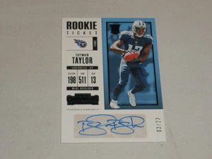 2017 Contenders Rookie Ticket Green Autograph Auto #338 Taywan Taylor RC 02/23 - Picture 1 of 2