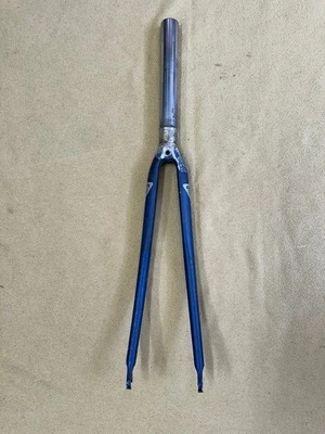 RETRO ALLOY ROAD BIKE FORKS  / 1  1/8" INCH DIA  / 700c / THREADED - Image 1 of 4