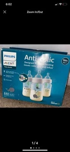 Avent Philips Baby Bottles Anti-Colic AirFree Vent 9oz BPA Free 3-pack NEW! Open - Picture 1 of 4