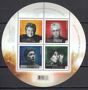 Canada - Hojas Yvert 148 ** Mnh Cantantes - Imagen 1 de 1