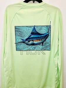 HUK Men's KC Pursuit Heavy Load UV Fishing Shirt Mens Large / Worn Once!! - Picture 1 of 5