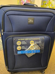 Skyway Luggage 496-28-472-4VP 28 inch Expandable 4-Wheel Upright, Surf Blue - Picture 1 of 2