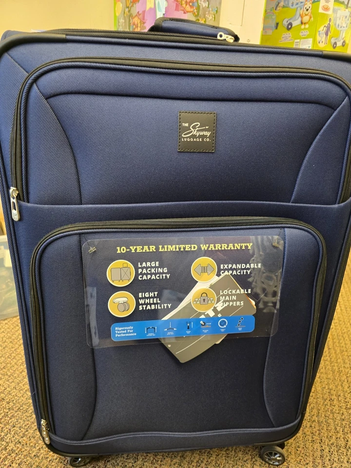 Equipaje Skyway 496-28-472-4VP 28 pulgadas expandible 4 ruedas vertical, azul surf Foto 1 de 2