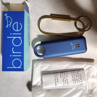She's Birdie Women's Personal Alarm  With Keychain  Metallic Holiday Indigo NIB - Image 1 of 4