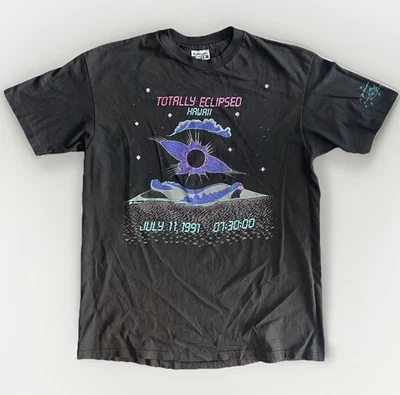VTG T-Shirt XL Totally Eclipsed Hawaii July 11, 1991 by Ken Charon Single Stitch - Image 1 of 4