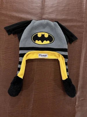 Batman DC Flipeez Gorro Sombrero de Invierno - Alas de Murciélago en Movimiento - Juvenil Talla Única Foto 1 de 4