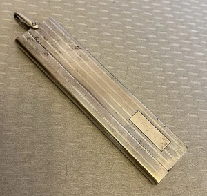 Antiguo estuche de peine plegable de plata esterlina R Blackinton motor bucle de pacas torneado - Imagen 1 de 11