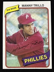 Tarjeta de béisbol 1980 Topps #90 Manny Trillo Philadelphia Phillies MLB de colección - Imagen 1 de 2