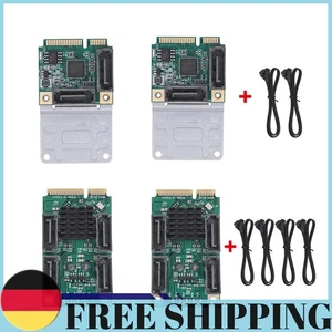Mini PCI-E To SATA3.0 Riser Card SSD Adapter Card B+M Key 2/4 SATA 3.0 Adapter - Afbeelding 1 van 18