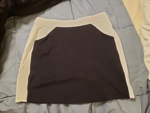 Belyn Key Black And White Golf Tennis Pull On Skort Four Pockets Medium Stretch - Picture 1 of 6