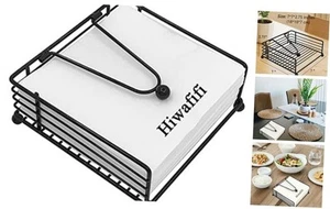 Napkin Holder for Table, Flat Napkin Dispenser with Weighted Arm, Square - Picture 1 of 7