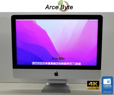APPLE IMAC 21.5" 2015 INTEL CORE i5 2,8 Ghz RAM 16 GB 1 TB FUSION NO WEBCAM - Immagine 1 di 4